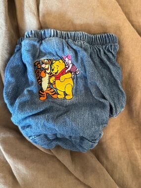 Disney Winnie the Pooh Baby Bloomers with Embroidered Tiger and Piglet